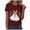 Wine, variant on TOWED22 Halloween Shirts for Women Cute Ghost Graphic Tees Fall Crewneck Short Sleeve Costumes Autumn Party Graphic T-Shirt(Navy,L)