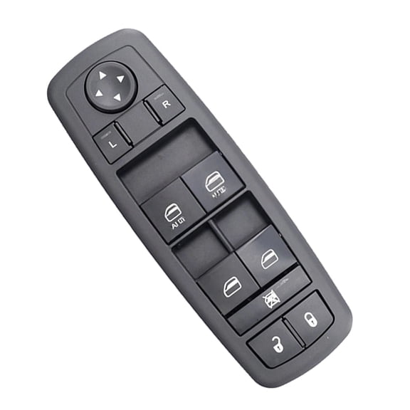 Left Driver Side Power Window Switch For Ram 1500 2500 3500 2013-2015, For Dodge Grand Caravan 2012-2020, For Chrysler Town & Country 2012-2016, Replcaement 68110866AA, 68110866AB-black
