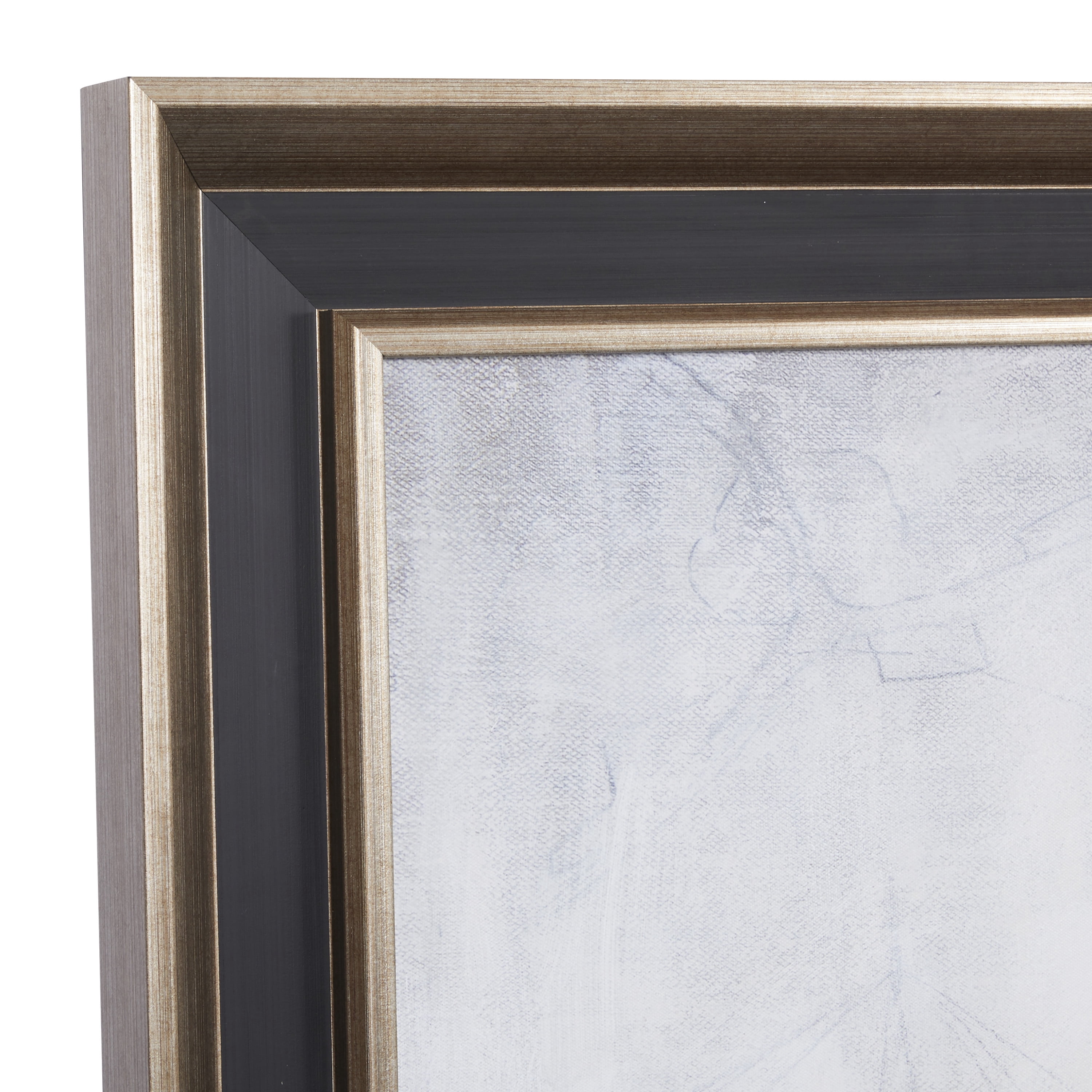 59" x 40" Handmade Buildings City Framed Wall Art with Brown Frame, by DecMode