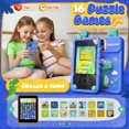 thumbnail image 4 of Teléfono inteligente de juguete Luyiilo para niños con pantalla táctil de 2.8 pulgadas, 16 juegos, 4 of 7