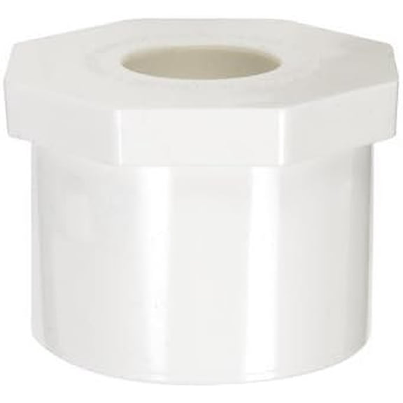 Charlotte Pipe Reducing Bushing 1-1/2 " X 1/2 " White Pvc Schedule 40