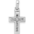 thumbnail image 3 of 10K White Gold 1/6Ct. Diamond Latin Cross Pendant (Width 10) (Length 19) - Jbsp, 3 of 5
