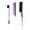 Purple, variant on Fridja 3 Pieces Hair Brush Set Edge Brush And Comb For Edge Control Wig Hair Brush Double Sided Brush Smooth Comb Grooming Rat Tail Combs