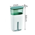 thumbnail image 4 of CSChome Garbage Bag Holder Wall Mounted Garbage Holder – Large Capacity Punch Free Strong Load Bearing Visible Wall Hanging Plastic Trash Bin, 4 of 6