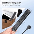 thumbnail image 3 of TROND Surge Protector Power Strip with USB C, 6ft Long Extension Cord, Thin Flat Plug with 3 USB and 5 AC Outlets 1440J, Black, 3 of 7