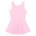 thumbnail image 3 of ranrann Kids Girls Ballet Dance Leotard Dress Sleeveless Figure Ice Skating Performance Pink 12, 3 of 7