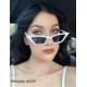 thumbnail image 3 of Gafas de Sol FEISEDY Pequeñas Vintage de Ojo de Gato Cuadradas para Mujer B2291, 3 of 6