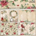 thumbnail image 2 of SunWMart 16 Sheets Vintage Scrapbook Papers, A5 Size Scrapbooking Paper Single Sided Journaling Supplies, Retro Decorative Craft Paper for Writing Diary Embellishment Supplies, 2 of 4