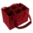 thumbnail image 3 of 2Pcs Felt Wine Storage Bag Reinforced Padding 6 Bottle Capacity with Handle, 3 of 21