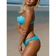thumbnail image 3 of Ensembles de Bikini Rehausseur pour Femmes, Maillots de Bain 2 Pcs, Maillots Patchwork, 3 of 7