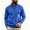 Blue, variant on TKKCS Mens Quarter Zip Pullover Sweatshirt Long Sleeve Casual Lounge Stand Collar Regular Fit Hoodless Sweatshirt with Pockets Army Green S