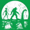 thumbnail image 3 of Alien Bigfoot Loch Ness Monster Moon Youth T-shirt Funny Space UFO Hunter Sasquatch Yeti Dinosaur Nerd Believe Kids, 3 of 7
