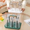 thumbnail image 2 of Lubelski Drain Cup Holder with Handle Dustproof Light Luxury Cup Drying Rack Non-Slip Bottom Mug Holder Kitchen Supply, 2 of 7