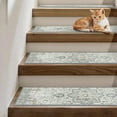 thumbnail image 3 of Taupe Carpet Stair Treads Non Slip 15PCS, 8" X 30" Edging Stair Runner for Wooden Steps Indoor, Resistant Stair Rugs with Reusable Backing, Residue Free Mat for Kids, Elders, Pets,, 3 of 4