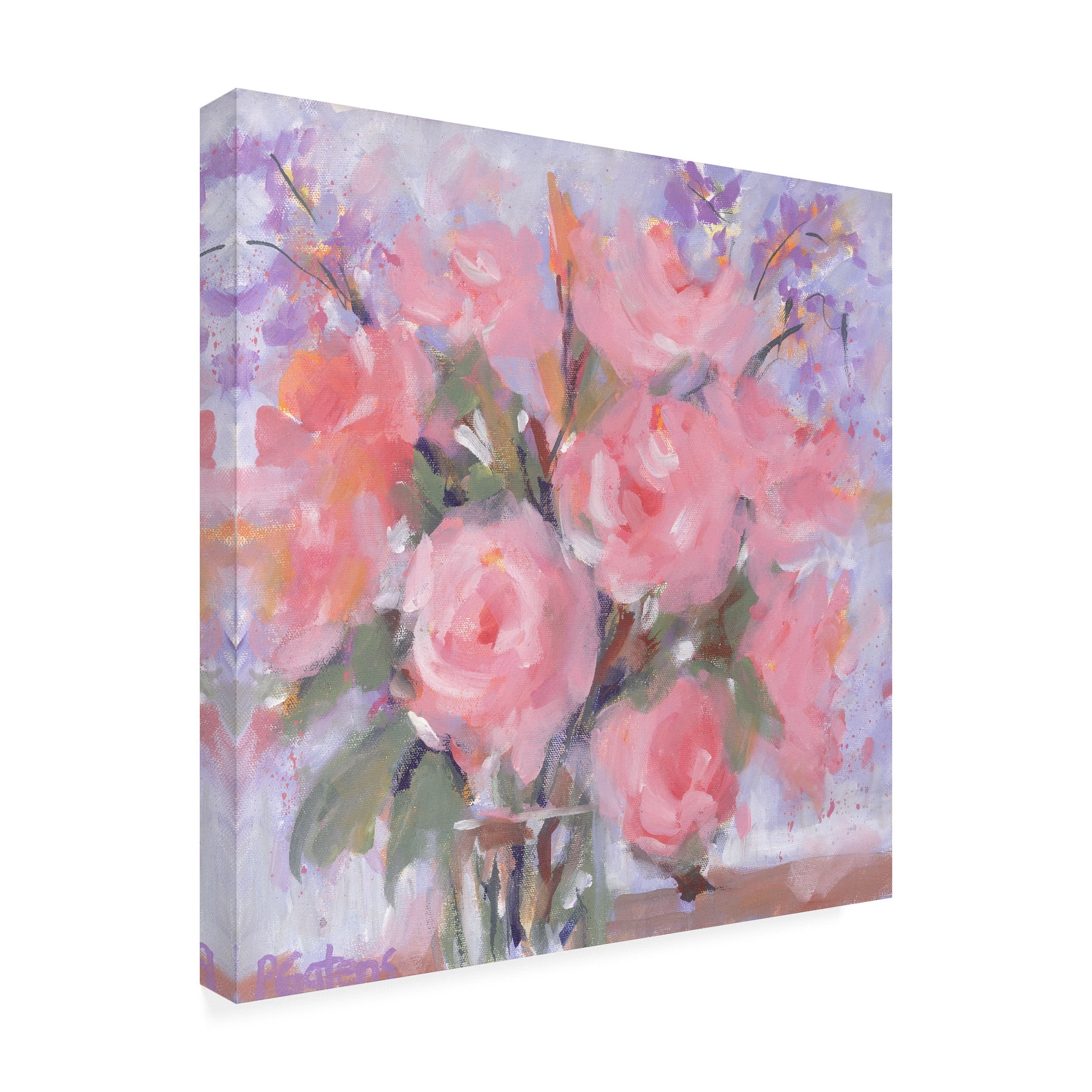 Trademark Fine Art 'Champagne Pinks' Canvas Art by Pamela Gaten