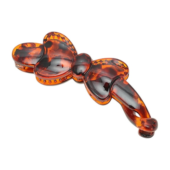 Unique Bargains 1 Pc Fashion Bow Hair Clips Hairdo Clip Dark Brown