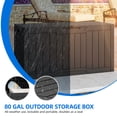 thumbnail image 4 of Dextrus Boîte de Pont en Résine Imperméable pour Extérieur 80 Gallons, Verrouillable, Noir, 4 of 9