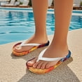 thumbnail image 5 of Psesaysky Little Kid Girls Boys Beach Pool Flip Flops Flame&Ice Softball Print Sandals Water Shoes Size 12, 5 of 7