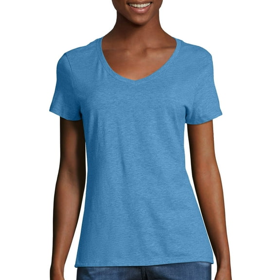 Hanes Women's X-temp Short Sleeve V-neck