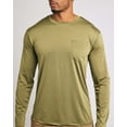 thumbnail image 5 of Real Essentials 4 Pack: Men's Dry-Fit Active Athletic Long Sleeve Pocket Crew T-Shirt Outdoors UPF 50 S-5XLT, 5 of 6