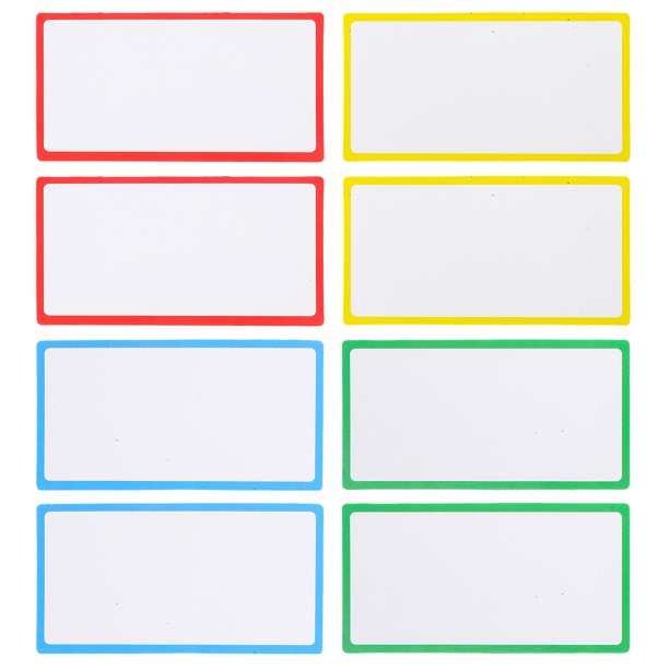 8 etiquetas magnéticas de borrado en seco reutilizables para nombres, ideales para refrigerador. Etiquetas magnéticas para escribir nombres.