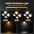 thumbnail image 3 of Cob Blinder Stage Spotlight, 4x100W  LED Par Light, Warm&Cold White DMX512 Sound Activated for Church Events Wedding Parties Concert Theater, 3 of 7