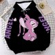 thumbnail image 2 of Sudadera de dibujos animados con letras de monstruo y Ángel de punto a la moda, Jersey bonito Harajuku Unisex, Top con bolsillo para mujer, 2 of 2