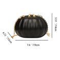 thumbnail image 3 of Bolso de hombro con cadena para mujer, bolso de mano informal de PU, pequeño bolso redondo, bolsos de Halloween, 3 of 7
