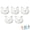 White-5pcs, variant on 5Pcs White Blank Plastic Cat Masks,DIY Paintable Animal Mask Hand Painted BaseMask,Halloween Hand Painted Facemask,for Cosplay Masquerade Halloween Party Costume Therian Craft Supplies