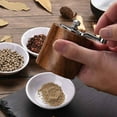thumbnail image 4 of Salt and Pepper Mill, Hand Crank Wood Pepper Grinder Salt Shaker, 4 of 5