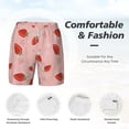 thumbnail image 5 of Lsque Mens Swim Trunks Strawberry Pattern - Bathing Suit Compression Liner - Beach Swim Shorts Swimwear - (S-3XL) - Stretch Quick Dry -Medium, 5 of 9