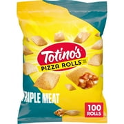 Totino's Pizza Rolls, Triple Meat Flavored, Frozen Snacks, 100 Rolls, 48.8 oz