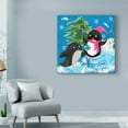 thumbnail image 3 of Trademark Fine Art 'Xmas Penguins' Canvas Art by Lisa Powell Braun, 3 of 3