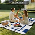 thumbnail image 5 of Outdoor Rug 4x6 ft Blue Abstract Lines Waterproof Outdoor Patio Rug Mat Non Slip Outside Area Rugs Carpet for RV,Camping,Porch,Deck,Pool,Balcony,Backyard, Modern Art, 5 of 9