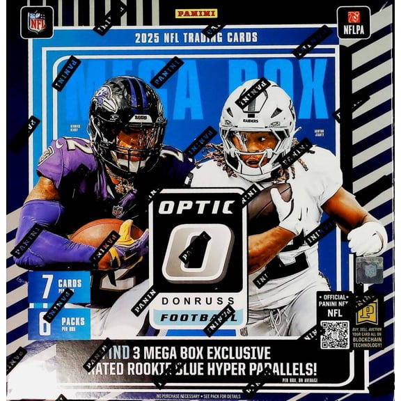 2025 Donruss Optic NFL Football Factory Sealed Mega Box 6 Packs