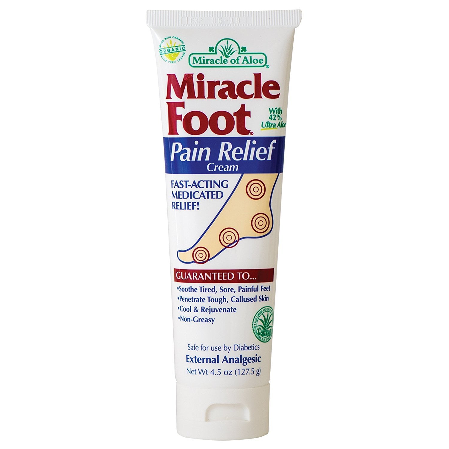 Miracle Foot Pain Relief Cream 45 Oz Fastactin