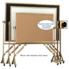 Aarco Products RBB4872 Natural Cork Both Sides Oak Frame
