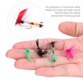 thumbnail image 3 of Anzuelo de pesca con mosca 100PCS/Box Anzuelo de pesca Multicolor Señuelo mixto Simular Mosca Anzuelo de anzuelo Señuelo de pescado Cebo Ala de pluma artificial ANGGREK Otros, 3 of 8