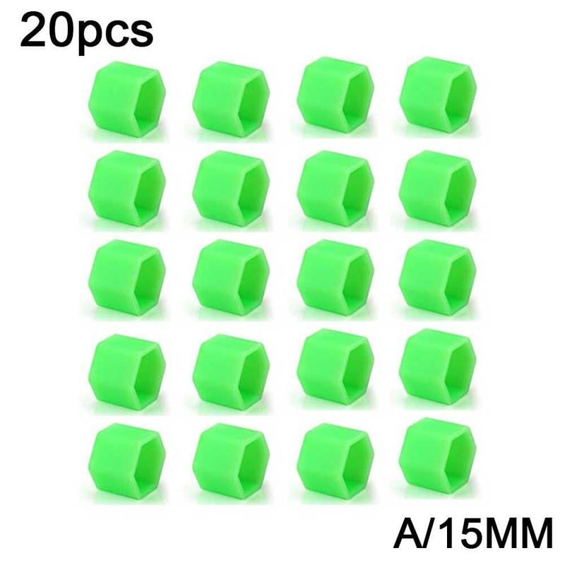 Jkapagzy 20 Wheel Nut Covers Luminous Tire Screw Cover Car Wheel Hub