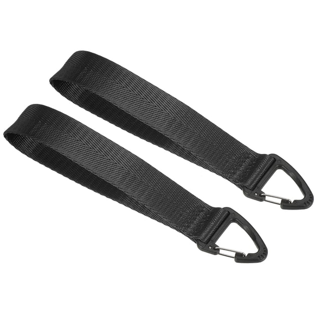 Unique Bargains Wrist Lanyard for Keys, Wristlet Strap Key Chain Holder for Outdoors, Black 2 Pack
