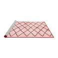 thumbnail image 2 of Ahgly Company Machine Washable Indoor Round Solid Red Modern Area Rugs, 6' Round, 2 of 4