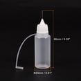 thumbnail image 3 of Botella de punta de aguja Uxcell Aplicador de plástico de precisión 0.51oz con tapa blanca, 10 unidades, 3 of 6