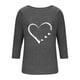thumbnail image 3 of HongQid 3/4 Length Sleeve Womens Dressy Casual Tops Round Neck Tunic Shirts Summer Spring Fall Clothes, 3 of 5