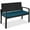 Blue/Black, variant on Best Choice Products 2-Person Outdoor Wicker Bench Garden Patio Porch Furniture w/ 700lb Capacity - Gray/Navy