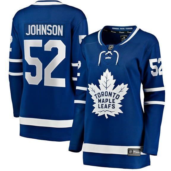 Women's Fanatics Reese Johnson Blue Toronto Maple Leafs Home Breakaway Player Jersey