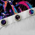 thumbnail image 4 of Manfei Motorcycle Motor Biker Blackout Curtains Set of 2 (52x84 Each),Extreme Speed Sport Window Curtains,Watercolor Splash Ink Curtains and Drapes For Children,Luxury Bedroom Decor, 4 of 6