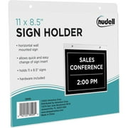 NuDell Acrylic Sign Holders, Clear, 1 Each (Quantity)