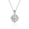 thumbnail image 6 of 1 to 3 ct D Color Moissanite Pendant Necklace for Women, Yellow/Blue/Pink Diamond Necklaces,925 Sterling Silver Jewelry Gifts for Wife Mom with Certificate, 6 of 9