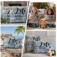 thumbnail image 4 of Blue Beach Outdoor Pillow Covers 20x20 Set of 2,Waterproof Patio Throw Pillowcase Protectors,Coastal Starfish Graffiti Retro Wooden Plank Decorative Pillow Shams Cushion Covers for Seat Bed Couch, 4 of 8