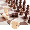 thumbnail image 6 of Wooden International Chess Set Entertainment Game Chess with Folding Board, 6 of 9